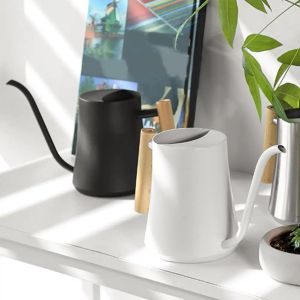 Cans 1L Gardening Watering Can Flower Potted Watering Can Long Mouth Stainless Steel Curved Mouth Watering Can