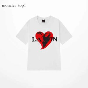 Lavin Shirt Designer Men Men's Thirts Luxury Lanvins Classic T Shirt Chest Letter Printed High Street Lavina Tshirts Soe Cotton Tees Lavin Hoodie 3350