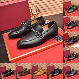 39 Model Lyxig klassisk äkta läder Hela Mens Oxford Dress Shoes Plain Toe Brand Designer Handgjorda Office Business Formal Shoes for Men