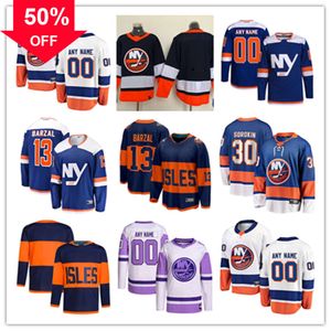 Хоккейные майки New Custom York Islanders 29 Брок Нельсон 40 Семен Варламов Кайл Палмьери Габриэль Жан Пажо Райан Пулок Адам Пелех Сэмюэл Болдук Роберт Бортуццо