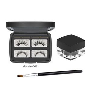 False Eyelashes Glue- Magnetic Eyeliner Kit 2 Pairs 5Pcs Strong Magnets Eye Lashes Liner Set Drop Delivery Health Beauty Makeup Eyes Dhtf7