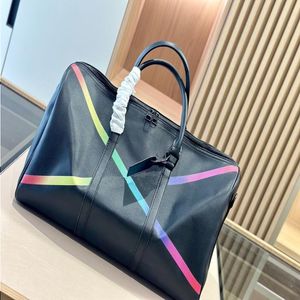 23SS Women's Luxury Designer Totes Bags Colored Line Cowhide Leather Travel Bag Shouder Crossbody Ladies Handbags Messenger Bag Po Oxgj