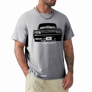 ICIC 1963 Lincoln Ctinental TシャツTEESグラフィックTシャツプレーンTシャツ男性50SO＃