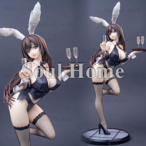 Action Figures Toy 43CM Anime Party Look Kagetsu Mei 1/4 Bunny Ver Sexy Girl Action PVC Figure Hentai Modello da collezione Doll Toys Regalo di Natale T240325