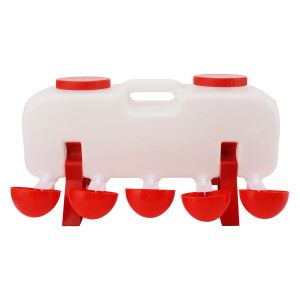 Acessórios alimentador de água para aves, polipropileno 10l, semiautomático, estável, durável, galinheiro, acessórios, regador de frango para ganso