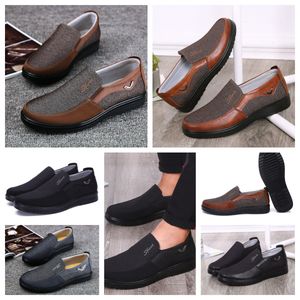 Shoe GAI sneakers Casual Shoe Men Single Business Rounds Toe Shoe Casual Soft Sole Slippers Flat Men Classic comfortables Leather shoes soft size EUR 38-50