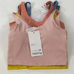 10A Reggiseno Yoga da Donna Estate a Forma di U Senza Anello in Acciaio Reggiseno Sportivo con Pettorina Integrata per Donna Palestra Senza Maniche Fitness Yoga Canotta Moda Reggiseni