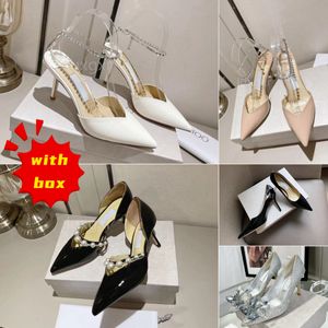 Lady High Heels Shoe Women Designer Heel Chaussure Black Mule Sliders Woman Luxury Wedding Dress Shoes Factory Outlet Sandal Mujer Classic Ladies Wedding With Box