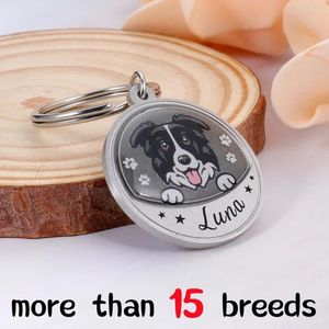 Targhetta per cani Targhette identificative per animali domestici personalizzate Nome personalizzato Collari con incisione gratuita per targhetta per collare per cuccioli Accessori anti-smarrimento