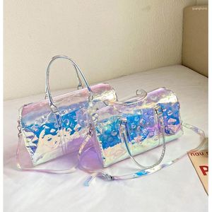 Bag Laser Jelly Handbag Messenger Totes Gym Fashion Trend Shopper Female Girls Casual Walls Crossbody Shoulder Bags for Women 2024