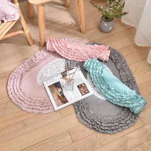 Carpets Korean Solid Color Quilted Entrance Mat Handmade Doormats Cotton Floor Mats For Front Door Kids Bedroom Decor Rugs