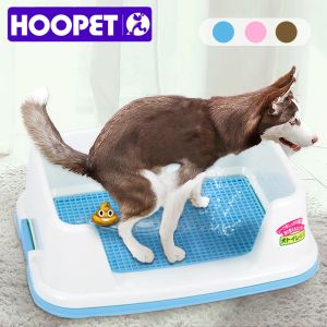 Boxes HOOPET Dog Toilet Puppy Dog Potty Tray Indoor Litter Boxes Easy to Clean Pet Pad Holder Product Training Toilet Defecation Plate