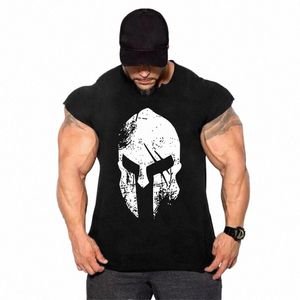 Herren Bodybuilding Tank Top Gyms Fitn Sleevel Shirt 2023 Neue männliche Cott Kleidung FI Singlet Weste Unterhemd T-Shirt O9fW #