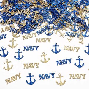 Party Decoration 200st Nautical Navy Confetti Theme Birthday Table Ocean Sail Spriding Pensioneringsdekor