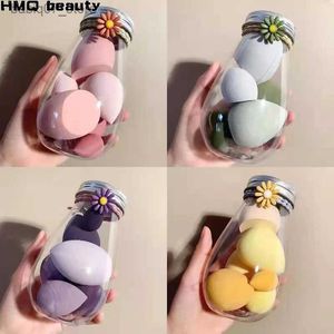 Sponges Applicators Cotton 6 pieces of makeup blender makeup puff makeup sponge with storage box basic powder sponge beauty tool Q240325