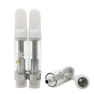 GLO Extracts Oil Vape Cartridges 510 Thread Glass Ceramic Coil TH205 White Atomizer 0.8ml 1.0ml Empty Vape Carts Packed In Foam