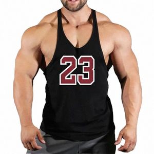 vests Bodybuilding Shirt Men Gym Top Men Men's Singlets Top for Fitn Muscular Man Sleevel Sweatshirt Stringer Clothing 51Em#