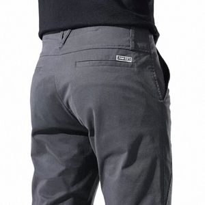 uomini pantaloni casual slim fit elastica primavera e autunno nuovi arrivi fi butt desinger abbigliamento da uomo pantaloni maschi p4os#