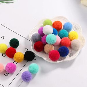 Decorative Flowers 40pcs/Lot Diameter 20mm Cashmere Pompom Fur Ball Craft DIY Soft PomPoms Wedding Decoration Sewing/Glue On Garments