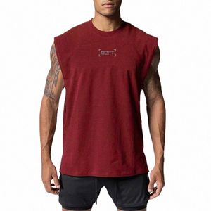 oversized Mens Tank Top Gym Stringer Vest Fitn Clothing Mesh Quick Dry Bodybuilding Cut Off Sports Sleevel Undershirt Q68o#