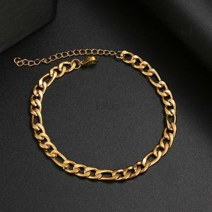 Chain Classic stainless steel chain mens bracelet fashionable temperature wide 5/6 Mm chain bracelet mens jewelry gift party 24325