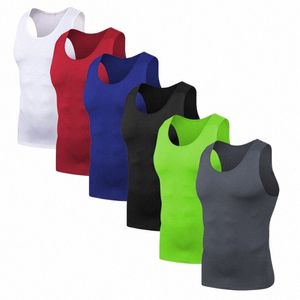 Mężczyźni Casual Gym Tank Top Kulturystyka Koszulka z rękawem Fitn Basketball Tank