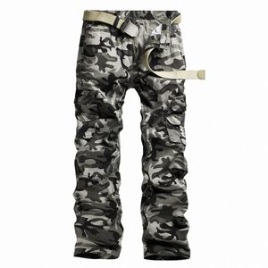 2022 Men Pants Camoue Cargo Pants Mens Casual Pockets Trouser Men Outwear Army Baggy pants Joger Worker Male Camo 40 Q1U2#