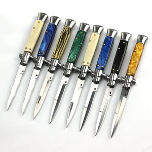 8 modelos 9 polegadas Godfather Stiletto Mafia faca horizontal canivetes automáticos ferramentas EDC