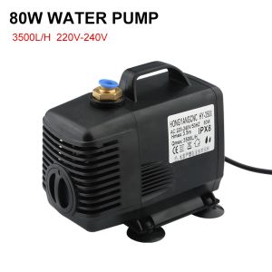 Pumps Aquarium Water Pump 80w Submersible Pump 3500l/H Fish Pond Filter Fountain Pump Cnc Router Laser Engraving Spindle Motor Cooling