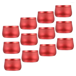 Storage Bottles 12 Pcs Belly Jar Tinplate Tins Round Gift Boxes Tea Canisters With Cover Candies Crafts Container Sealed