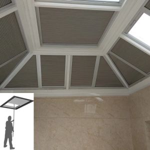 Okiennice Skylight Honeycomb Bolers Cellular Shades okna zasłony dachu dachu bezbłędne mechanizm wykonany niestandardowy (słup) lub elektryczny