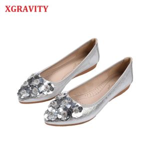 Botas XGravity Hot New Pmotion Designer Floral Woman Shoes Flat Shoes planos