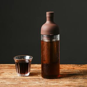 Tools 1000 ml Glas Kaltbrühkaffeemaschine Kaffeekannen Cafe Maker Kaffeefilter Saft Tee Teekanne Wasserkocher Kaffeekannen Handgefertigt für Zuhause