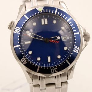 New Mens Mechanical Professional 300M James Bond 007 Blue Dial Sapphire Automatic Watch Men's Men Watchesself Watches W306U