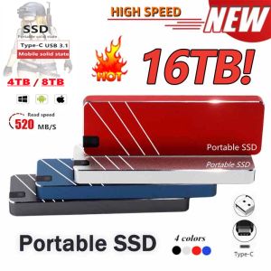 Kontrol 2023 Orijinal Yüksek Hızlı Taşınabilir SSD 30 TB Harici Sabit Depolama TypeC USB 3.1 PC dizüstü bilgisayarlar için arayüz