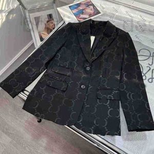 Women's Jackets Designer Brand 2023 Spring New Fashionable Suit Set With Unisex Jacquard Style Coat Pared High midjebyxor O6QE MNRB