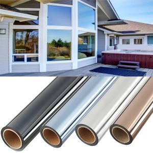 Films OneWay Mirror Window Film AntiUltraviolet Glass Sunscreen Heat Insulation Film Home AntiPeeping Film Home Office Glass Film