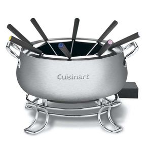 Cuisinart Meishan Ya Hot Pot, 3 Quarts, Suitable for Chocolate, Cheese, Broth, Oil, Stainless Steel, CFO-3SSP1