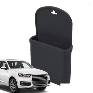 Car Organizer Trunk Storage Air Vent Pouch Box Wear-Resistant Glasses Phone Holder Coin Key Card Case Drop Delivery Automobiles Motorc Otrln