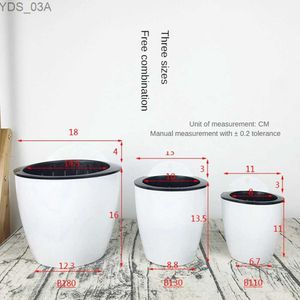 Planters krukor vägg hängande barnkammare planter stor kapacitet praktisk blomkruka harts rund växtpott trädgårdsmaterial för blommor 240325