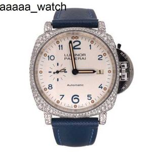 Watch Mens Panerass 2024 Luxury Wristwatches Due 42mm Men's Steel Automatic Diamond Pam00906 Automatic Mechanical Full