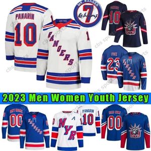 New Custom Rangers Hockey Jerseys 73 Matt Rempe 10 Artemi Panarin 93 Mika Zibanejad 31 Igor Shesterkin 23 Adam Fox 20 Chris Kreider