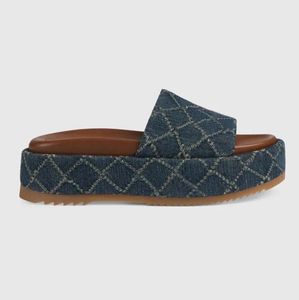 Top 1 Sandals Kampy Kaptuki haftowane bawełniane platforma mody liste