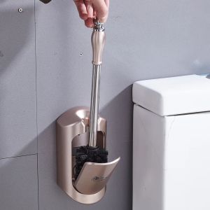 Spazzole Articoli per il bagno Spazzola per la pulizia Scopino per WC a parete Pulizia per WC Spazzola con setole morbide Accessori per WC Porta scopino per WC