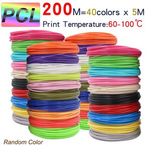 3D kalem 175mm PCL Filament, düşük sıcaklıkta çocuk baskısı için uygundur dumansız tatsız parlak renkler 240320