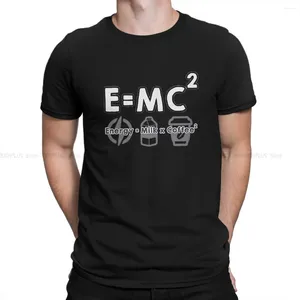 Erkek Tişörtleri E MC2 Tshirt Enerji Klasik Polyester Gömlek Boş Zamanlar Erkek Giysileri Baskı Modeli