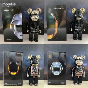 Novidade Itens Bearbrick 400% Estúpido Punk Estátua Decoração Urso Decoração Tidal Jogo Joint Rotating Boneca 28cm Estátua Modelo DecorationL2403