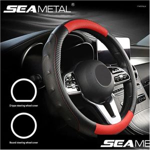 Steering Wheel Covers Ers 38Cm Car Er 3D Bump Non Slip Breathable Case For Interior Accessories Drop Delivery Automobiles Motorcycles Ot3Gk