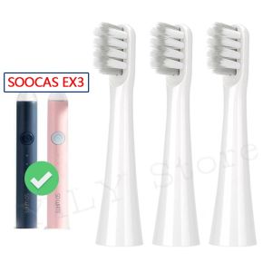 toothbrush SOOCAS EX3 Replacement Toothbrush Heads For SO WHITE EX3 Electric Toothbrush DuPont Soft Bristles Replace Brush Head Nozzles