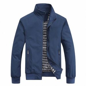 FI Autumn Jackets Men Casual Solid Color Bomber Jacket Män Nytt på utgifter Baseball Overcoat Kläd Herrjacka M-6XL A9Y3#